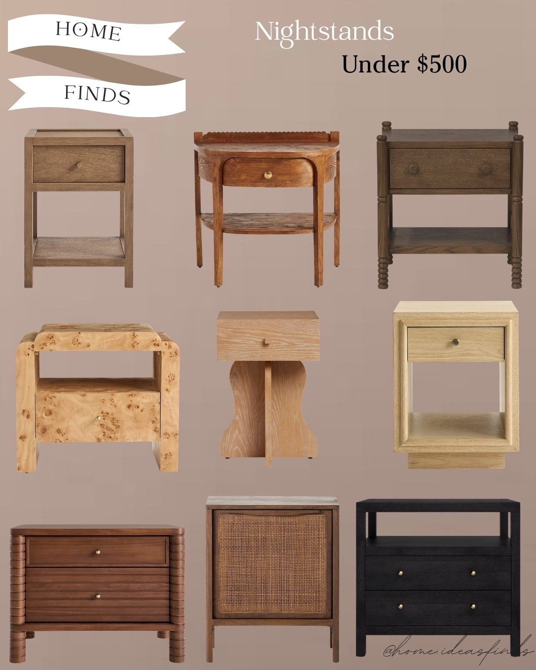 Modern Nightstands under $500, Bedroom Furniture 

#LTKselfcare #LTKmorningroutine #LTKHome