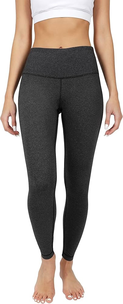 90 Degree By Reflex Ankle Length High Waist Power Flex Leggings - 7/8 Tummy Control Yoga Pants | Amazon (US)