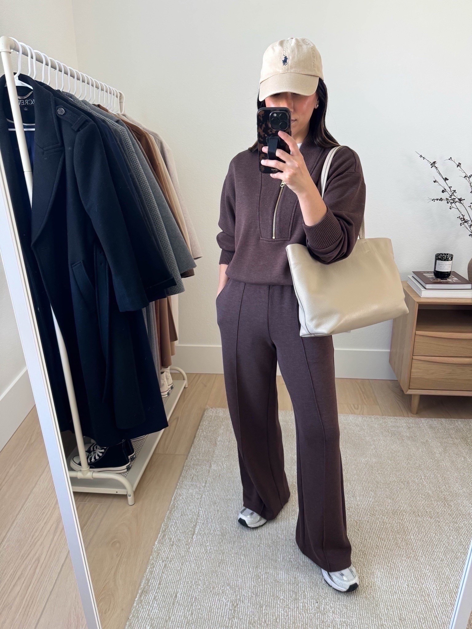 Elevated sweat sets. Mom-life outfits. Another incredible Varley set. Truly, my go-to. The full length pants are only slightly long on me after a wash and dry. Should work for you if you're taller than 5ft. 

Varley pullover small
Varley pants xs 27" inseam
New Balance 530's Size 4.5 mens
Cuyana tote small in Stone
Polo Ralph lauren hat
Everlane tee medium

Petite style, fall style, fall outfits 



#LTKmomlife #LTKSeasonal #LTKPetite