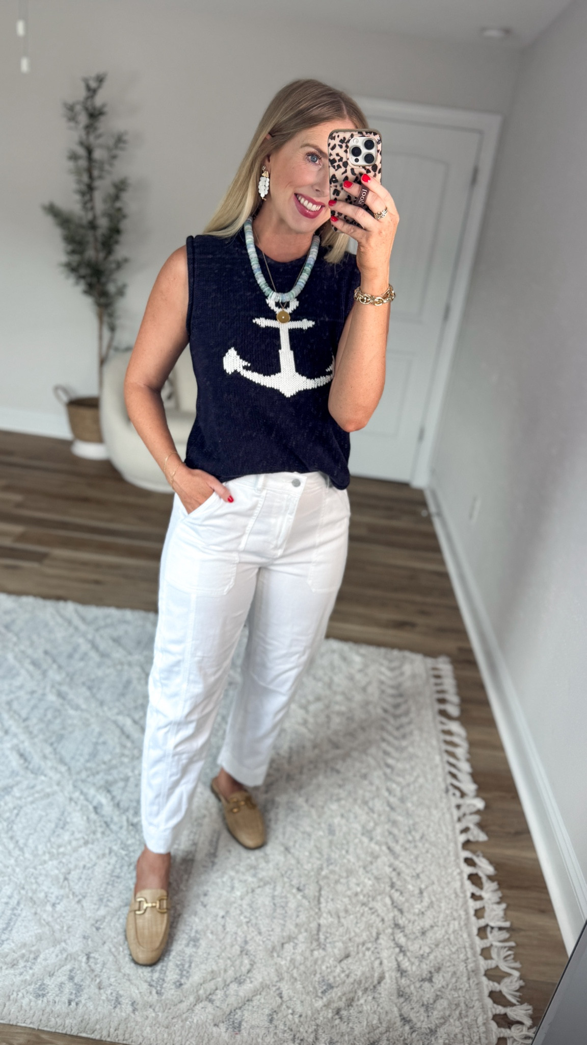 Weekend Walmart Wins try-on
Anchor sweater- small
White drapey barrel jeans- small 

#LTKmomlife #LTKootd