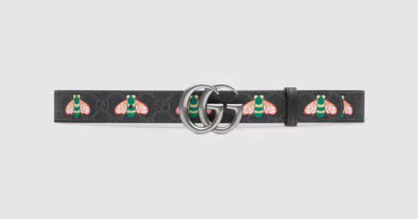 Gucci GG Marmont thin belt with bees | Gucci (US)