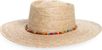 Palm Leaf Beaded Wide Brim Hat | Nordstrom