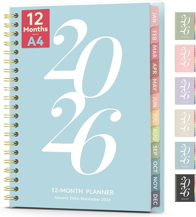 Forvencer 2026 Planner Weekly and Monthly, Jan - Dec 2026, 8.5” x 11”, Large Agenda Planner f... | Amazon (US)