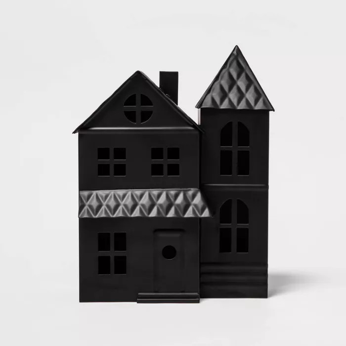 Metal Haunted House Estate Halloween Decorative Sculpture - Hyde & EEK! Boutique™ | Target