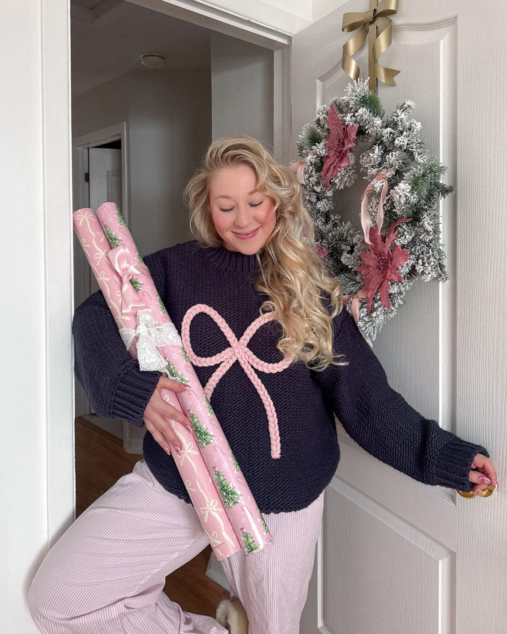 Coziest winter outfit 🎀❄️save on the knit with code VICKI15

#LTKGiftGuide #LTKHoliday #LTKMidsize