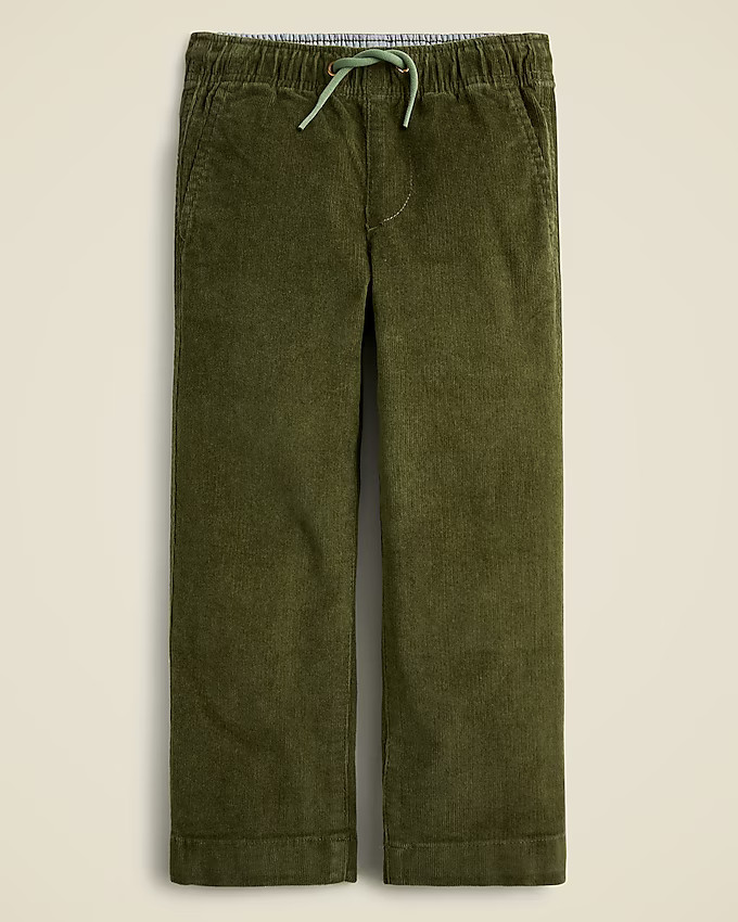Kids' classic-fit corduroy pull-on pant | J. Crew US