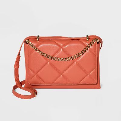 Square Woven Satchel Handbag - A New Day™ Apricot | Target