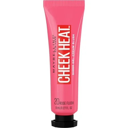 Maybelline Cheek Heat Gel Cream Blush Face Makeup, Rose Blush, 0.27 fl oz | Walmart (US)