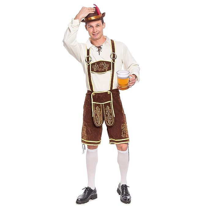 Men’s German Bavarian Oktoberfest Costume Set for Halloween Dress Up Party and Beer Festival | Amazon (US)