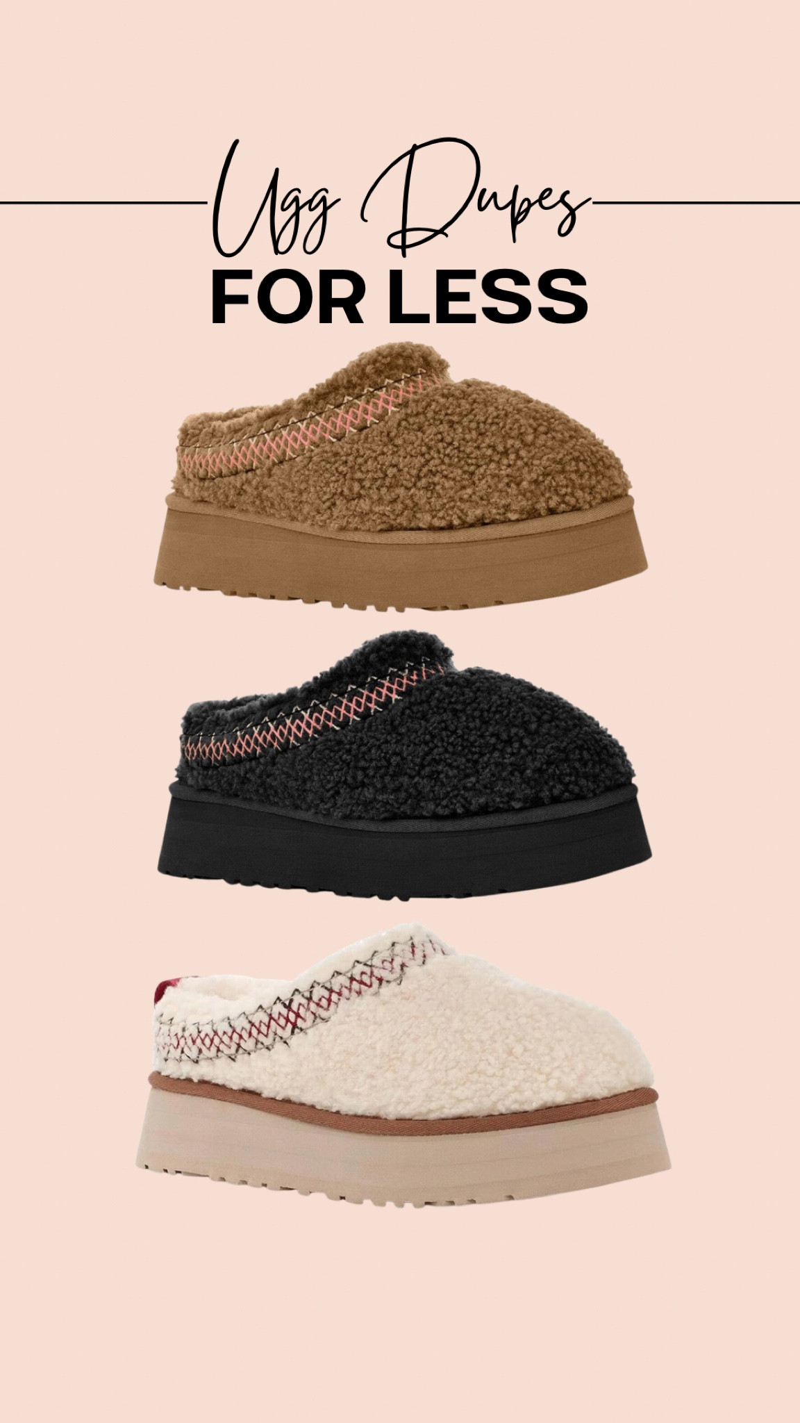 Literally $100 less than the real deal! Only $44 and so comfy; can wear them all day long! 👏😍

#uggdupes #amazonfind 


#LTKshoecrush #LTKfindsunder100 #LTKSeasonal