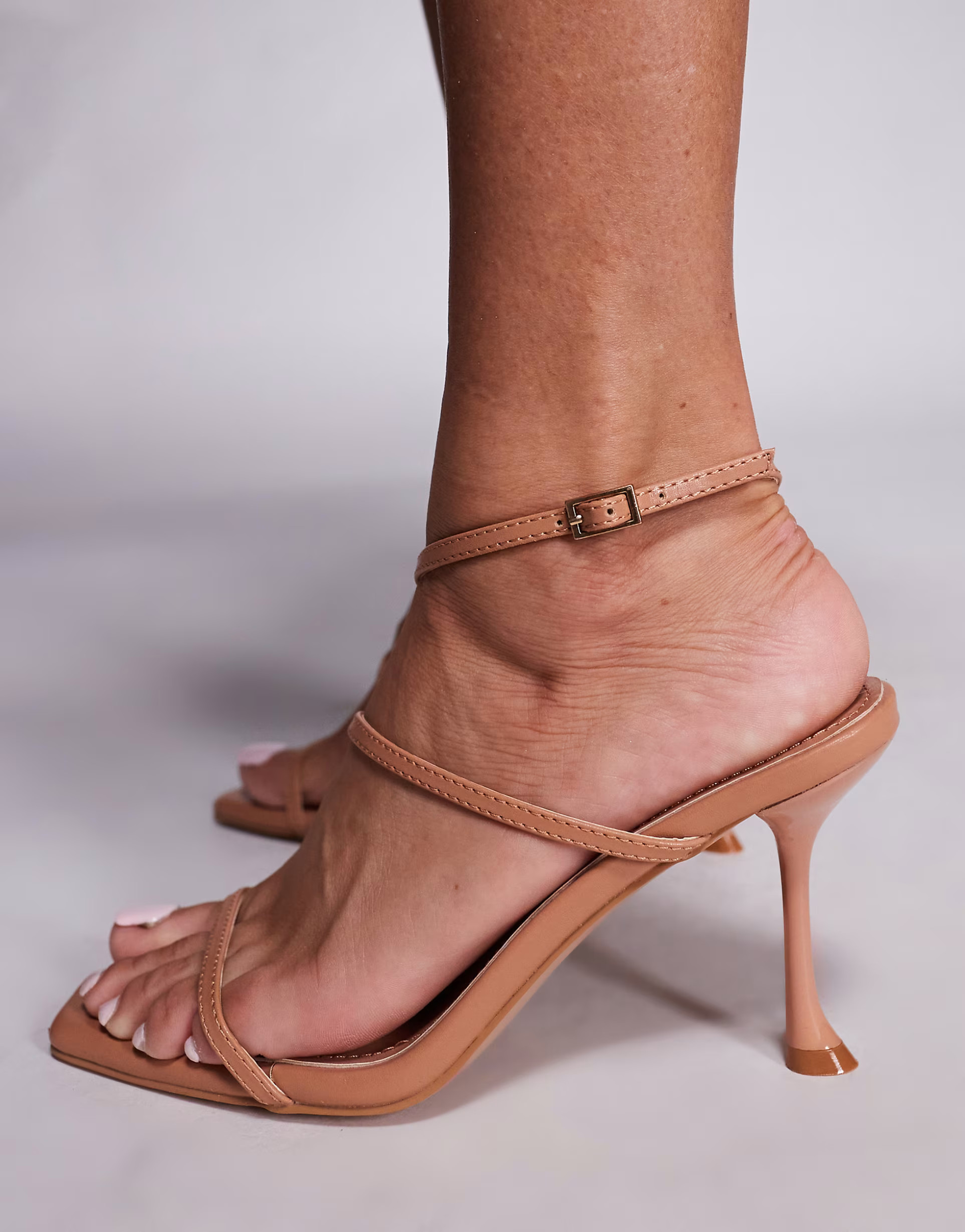 Simmi London Kaleah strappy high heeled sandals in tan | ASOS | ASOS (Global)