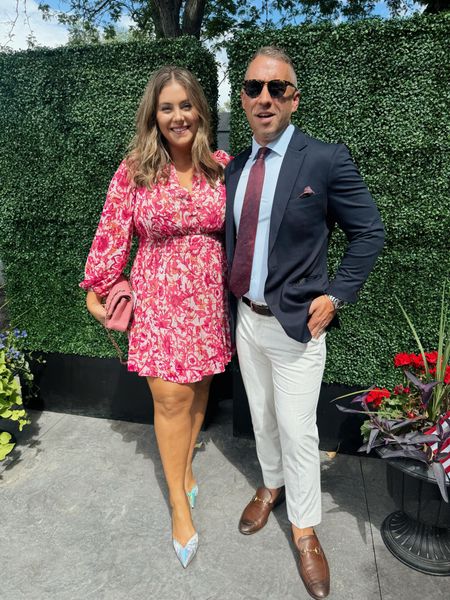 Wedding guest dress & suit! On our way to a summer wedding. This print is old Anthropologie (wearing 1X), sharing similar styles. Use CARALYN10 at Spanx. 

#LTKWedding #LTKMidsize #LTKStyleTip
