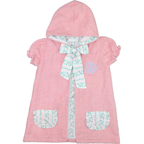 Pink Vintage Floral Terry Coverup - Shipping Mid April | Cecil and Lou