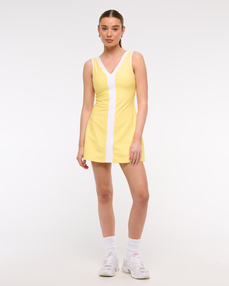 Women's YPB sculptLUX V-Neck Mini Dress | Women's Dresses & Jumpsuits | Abercrombie.com | Abercrombie & Fitch (US)