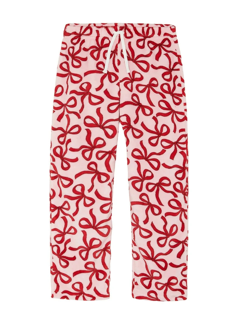 Wonder Nation Girls Straight Leg Sleep Pants, Sizes 4-18 | Walmart (US)