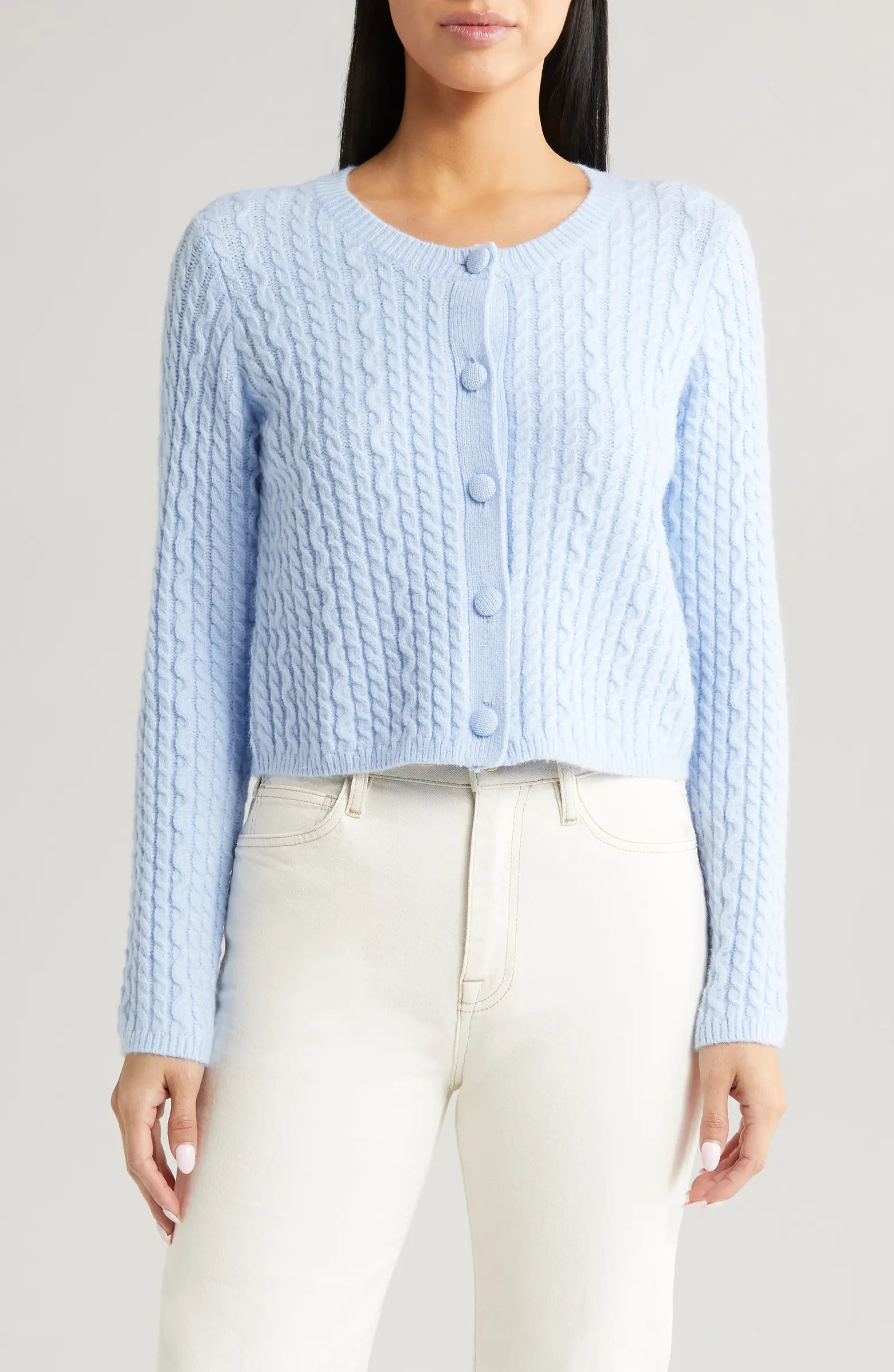 Crop Cable Cardigan | Nordstrom