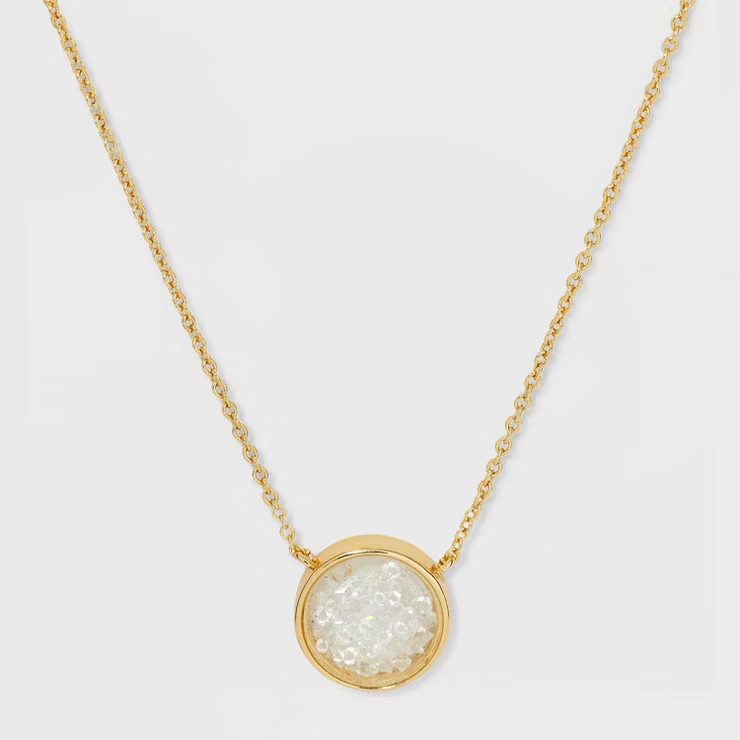 14K Gold Dipped Mini Shaker Pendant Necklace - A New Day™ | Target