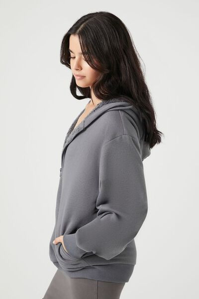 Fleece Zip-Up Hoodie | Forever 21 | Forever 21 (US)