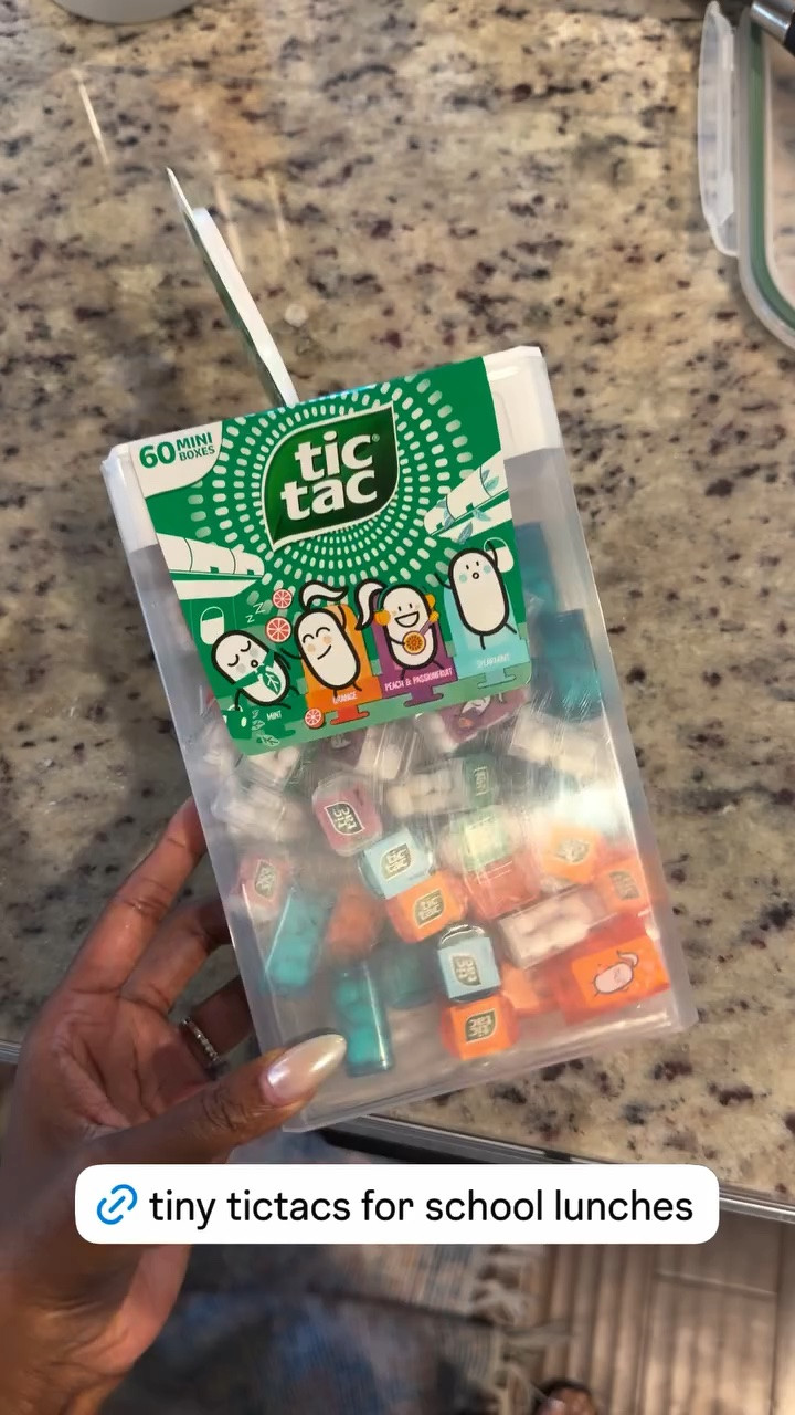 These tiny tic tacs are perfect for school lunches

#LTKmomlife