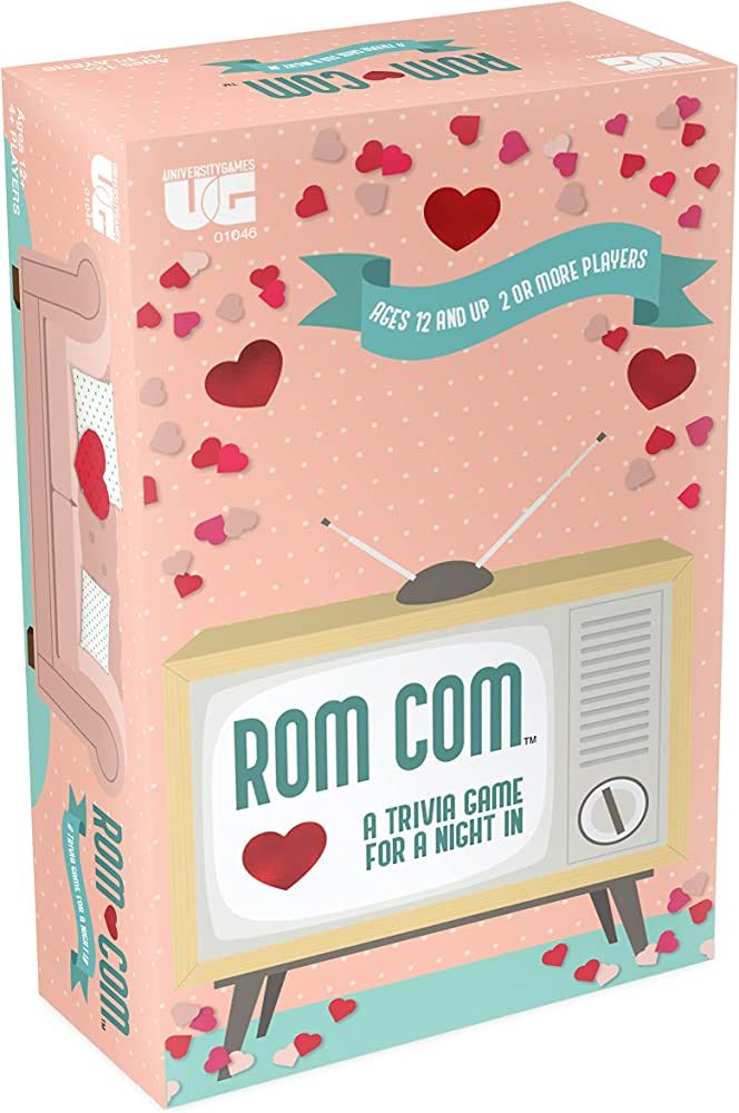 ROM Com Team Trivia Game by University Games, Perfect for Date Nights Girls Nights and Party Game... | Amazon (US)
