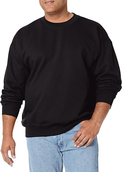 Hanes Ultimate, Heavyweight Fleece Sweatshirt, Crewneck Pullover for Men | Amazon (US)