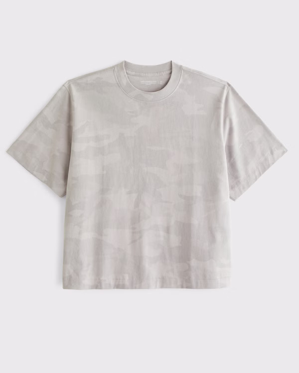 Premium Heavyweight Cropped Tee | Abercrombie & Fitch (US)
