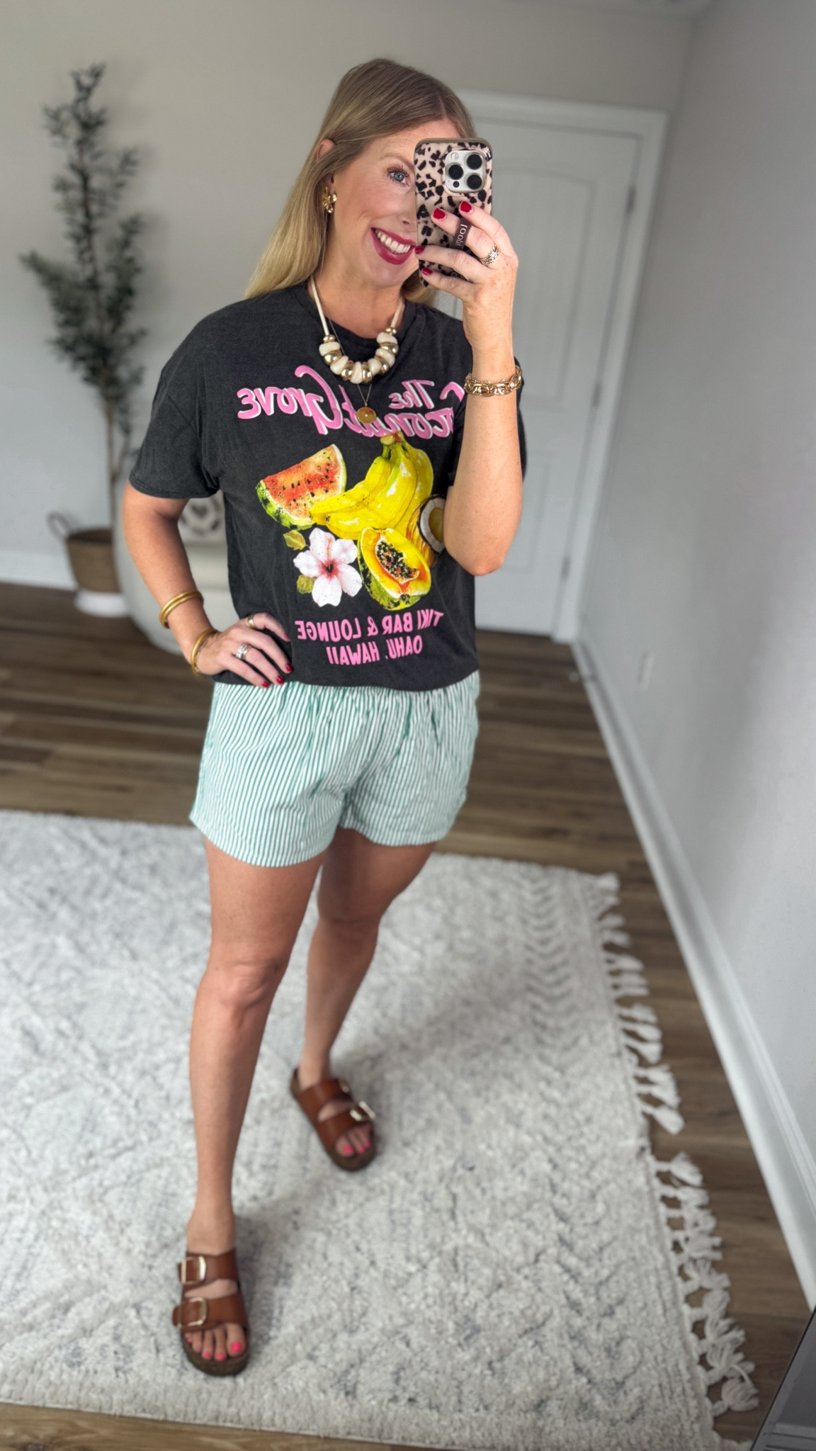 Walmart outfit, graphic tee, striped seersucker shorts 

#LTKmomlife #LTKootd