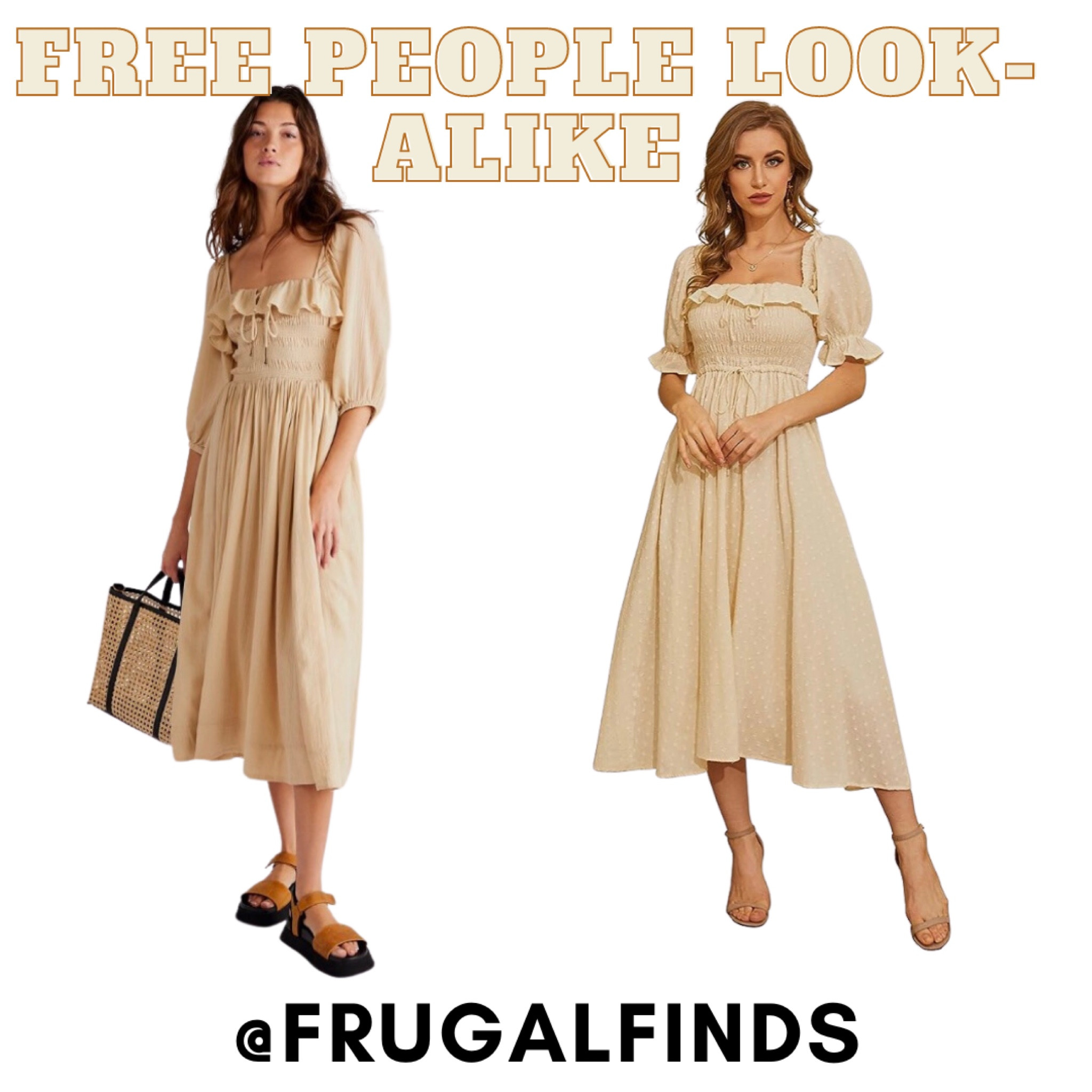 Similar styles! One is $128 and the other is under $40! 

#LTKfindsunder50 #LTKstyletip