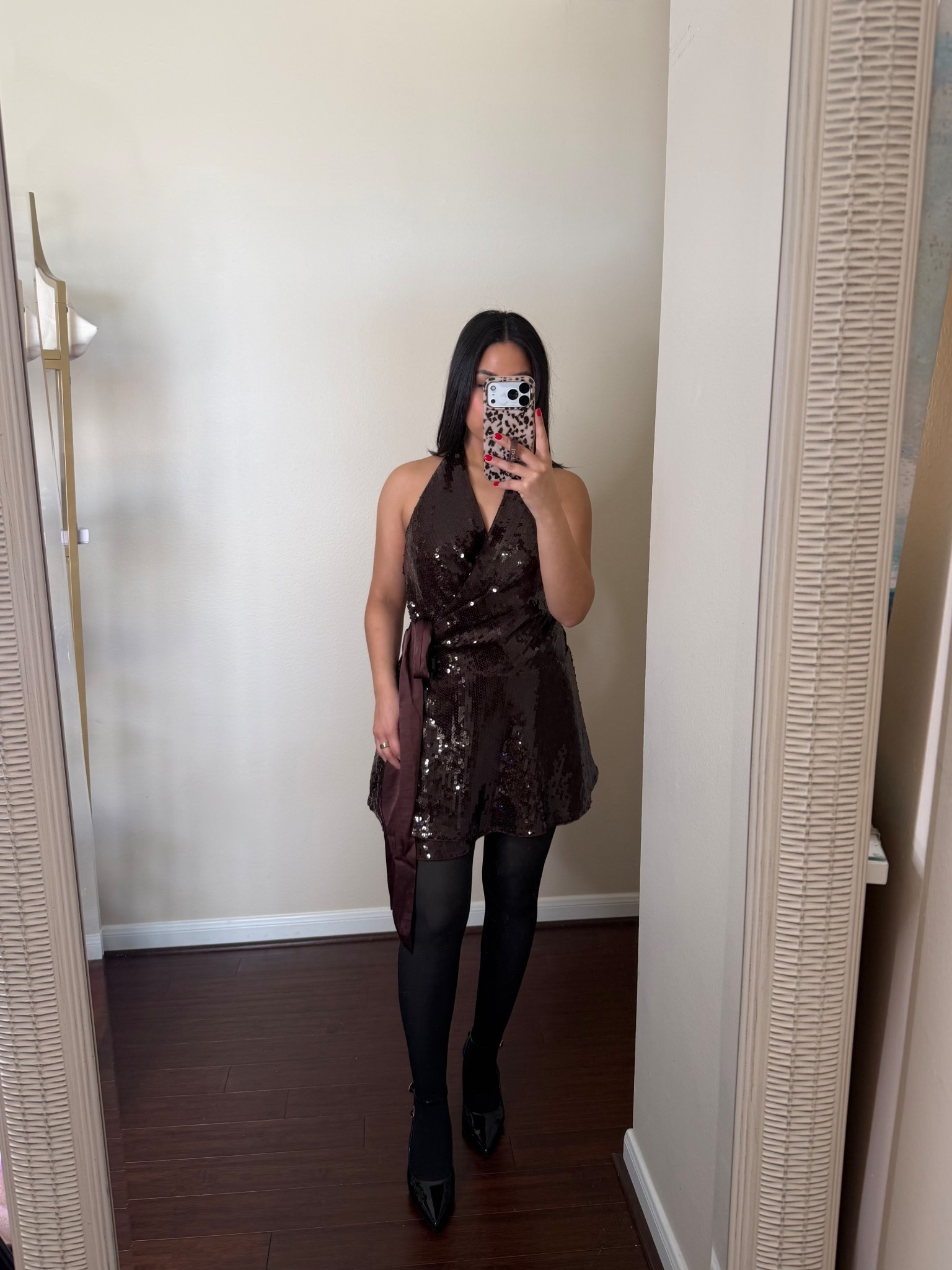 Abercrombie cyber week sale 25-50% off + extra 15% off w code CYBERAF ends 12/1 
Dress: small petite 
Thermal tights: small 
Patent black sling back heels: 6.5 

#LTKSaleAlert #LTKCyberWeek #LTKFindsUnder100