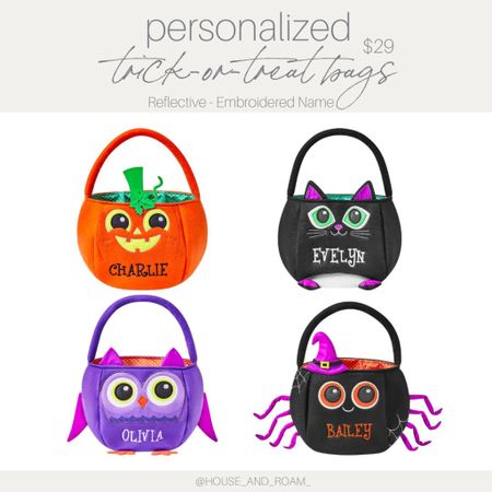 These durable and reusable bags are perfect for collecting candy and treats on Halloween night! Your little one will love having their very own personalized bag, and it will make their trick or treating experience even more memorable. #PersonalizedTreatBags #halloweencostume  #TrickOrTreat #monogram #persinalized

#LTKsalealert #LTKkids #LTKHalloween