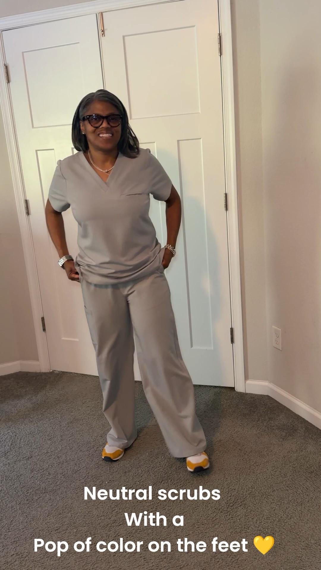 Scrubs but make it a whole LOOK 🤍✨
This Mandala set is giving comfy, polished, and ready for whatever the shift brings 👏🏽

And let’s talk about these ASICS 👀🔥
The pop of color = exactly what this neutral fit needed!

If you’re building your workwear wardrobe, this combo is a YES ✔️
👉🏽 Linked on my LTK — go grab yours before your size disappears!

#scrubstyle #mandalascrubs #healthcarestyle #workwearlooks #nursestyle #ootdstyle #comfystyle #everydayfashion #ltkstyle #ltkfinds #ltkit #scrubsfashion

#LTKmorningroutine #LTKMidsize #LTKWorkwear