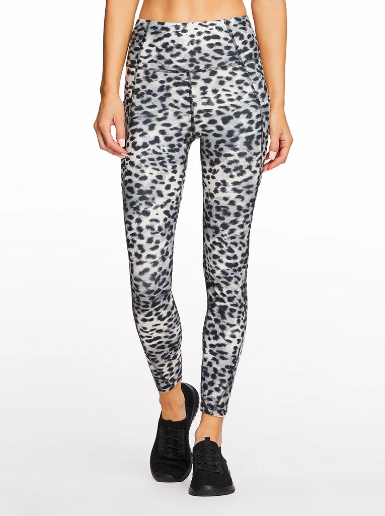 Tummy Control Ankle Legging in Raven Faded Cheetah | Jessica Simpson E Commerce