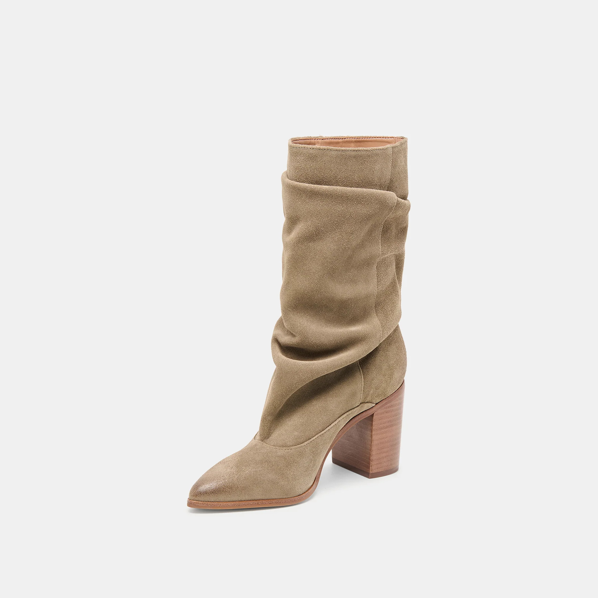 Talina Boots Olive Suede | DolceVita.com