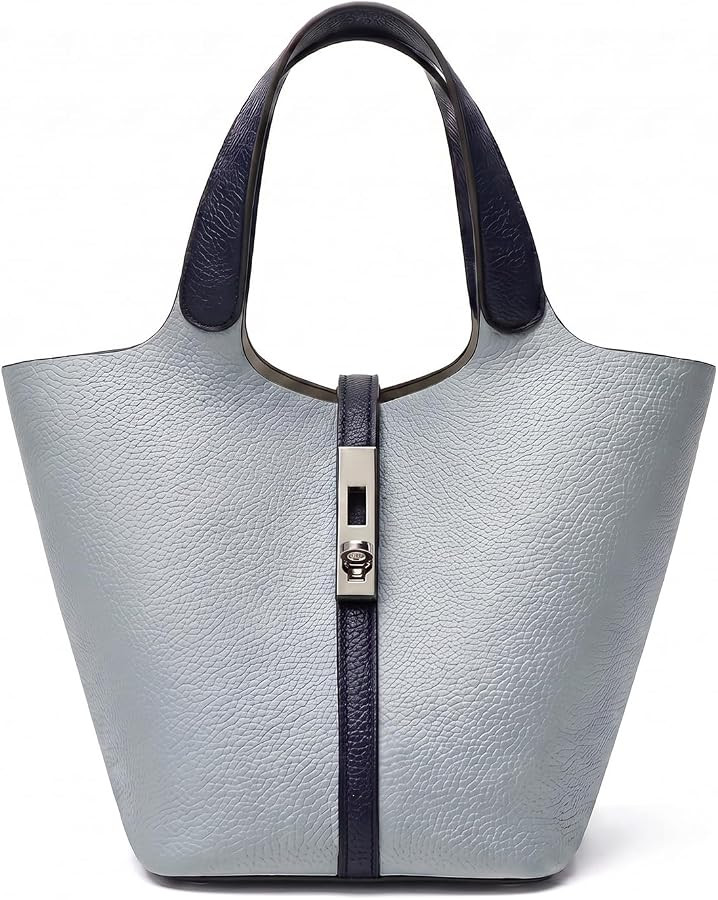 Tote Bag for Women Vegan Leather Bucket Purse for Women Top Handle Handbag Shoulder Bag with Deta... | Amazon (US)