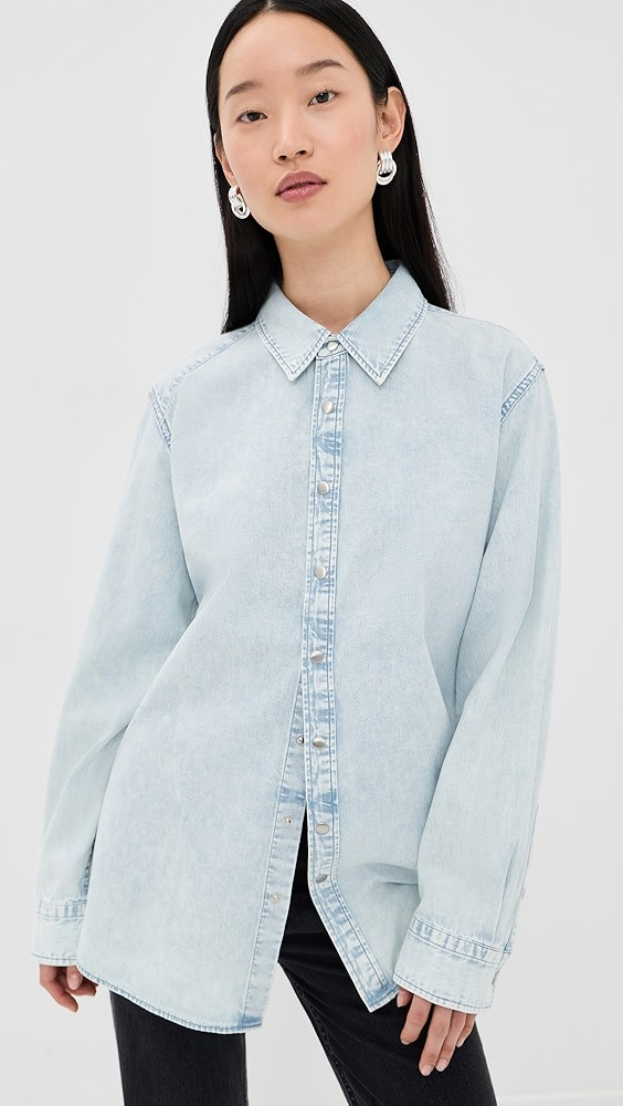 Denim Shirting Charlie Slim Shirt | Shopbop