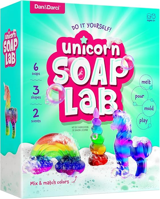 Dan&Darci Unicorn Soap Making Kit - Girls Christmas Crafts DIY Project Age 6+ Year Old Kids - Uni... | Amazon (US)