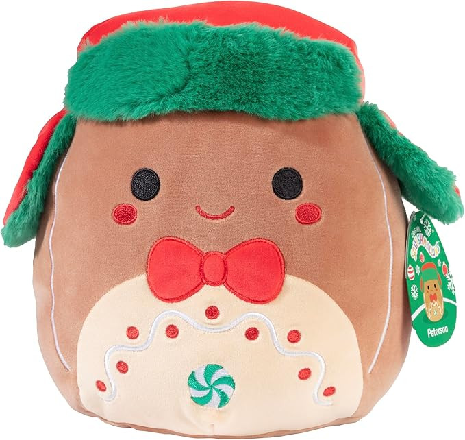 Squishmallows 10-Inch Peterson The Christmas Gingerbread Man - Official Jazwares Plush - Collecti... | Amazon (US)