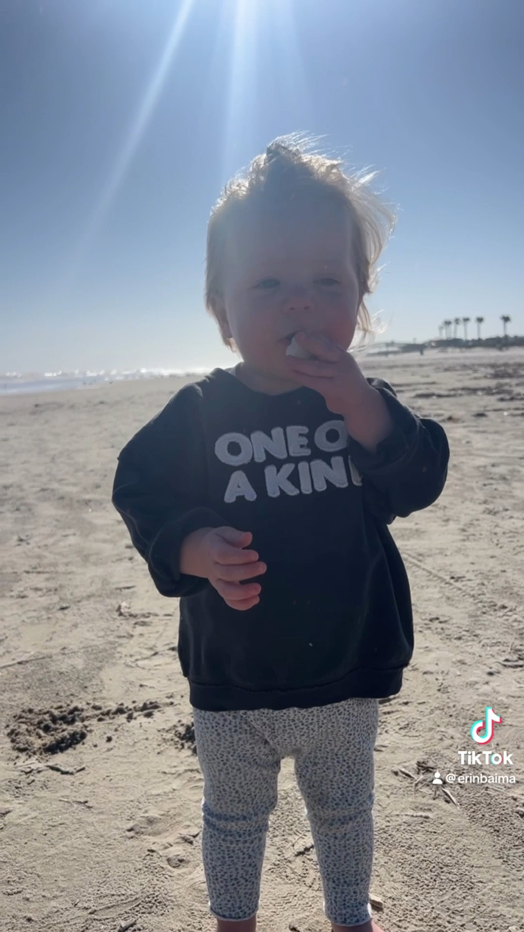 Rome’s first beach trip in Galveston—just like mommy’s! 🌊✨ Generations of sandy toes & salty kisses complete with baby Floafers!