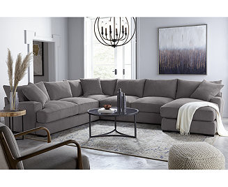 Rhyder Fabric Sectional Collection, Created for Macy's | Macy's