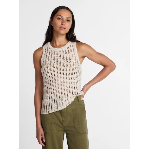 Time and Tru Woman's Sweater Tank, Sizes XS-XXXL | Walmart (US)
