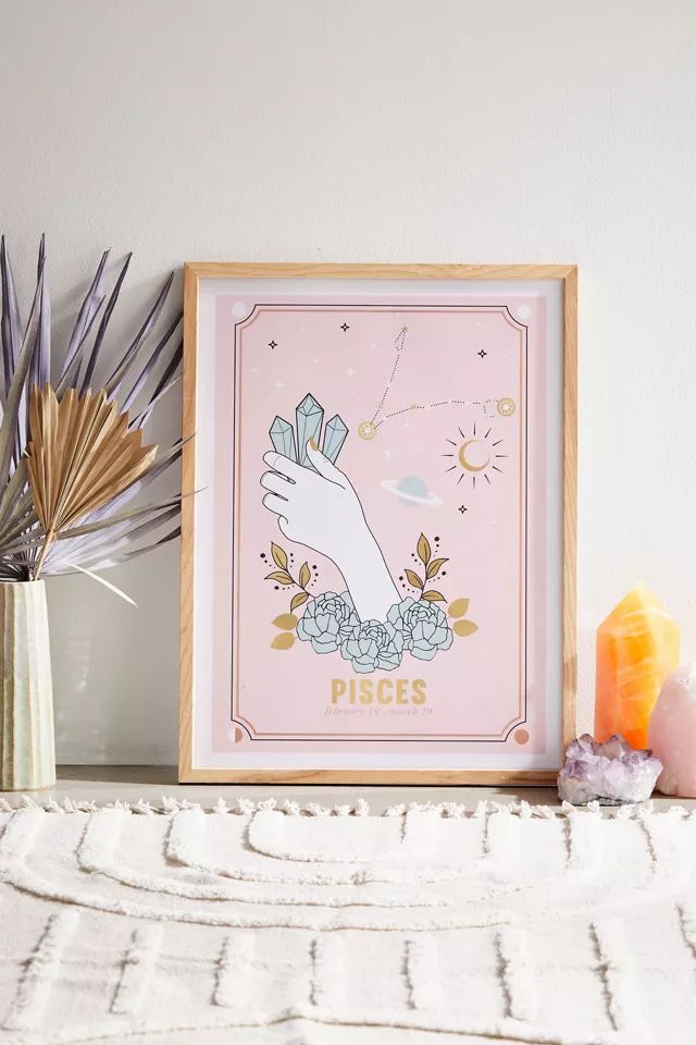 Emanuela Carratoni Zodiac Series Pisces Art Print | Urban Outfitters (US and RoW)