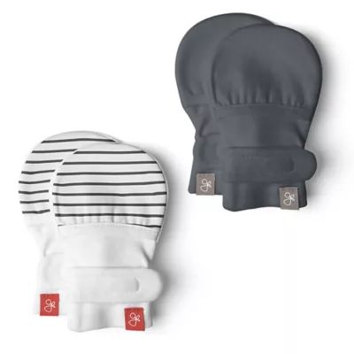 goumi® 2-Pack Midnight Mitts in Grey | buybuy BABY | buybuy BABY