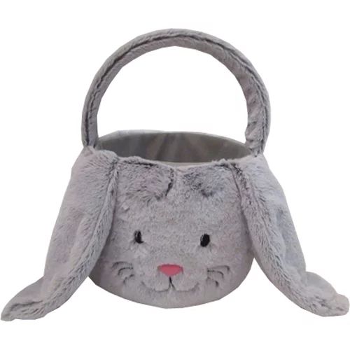 Easter Grey Bunny Basket | Walmart (US)