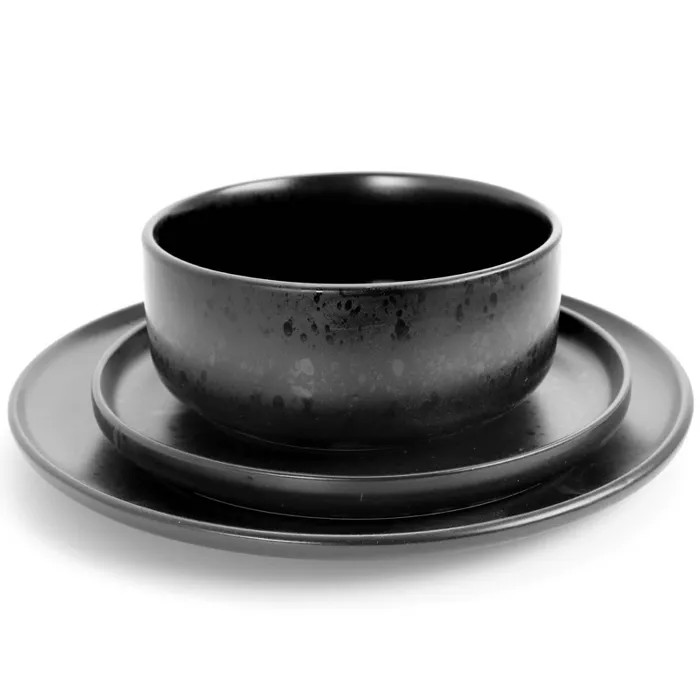 Gibson Home 12pc Stoneware Stone Lava Dinnerware Set | Target