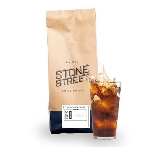 Stone Street Cold Brew Coffee, Strong & Smooth Blend, Low Acid, 100% Arabica, Gourmet Coffee, Coarse Ground, Dark Roast, Colombian Single Origin, 2 LB | Amazon (US)