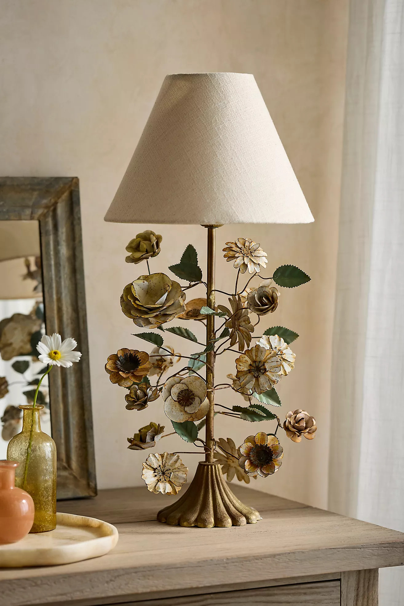 Floral Iron Table Lamp | Anthropologie (US)