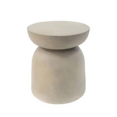 Outdoor Round Top Drum Side Table For Patio Evening Drinks & Backyard Casual Gatherings | Wayfair North America