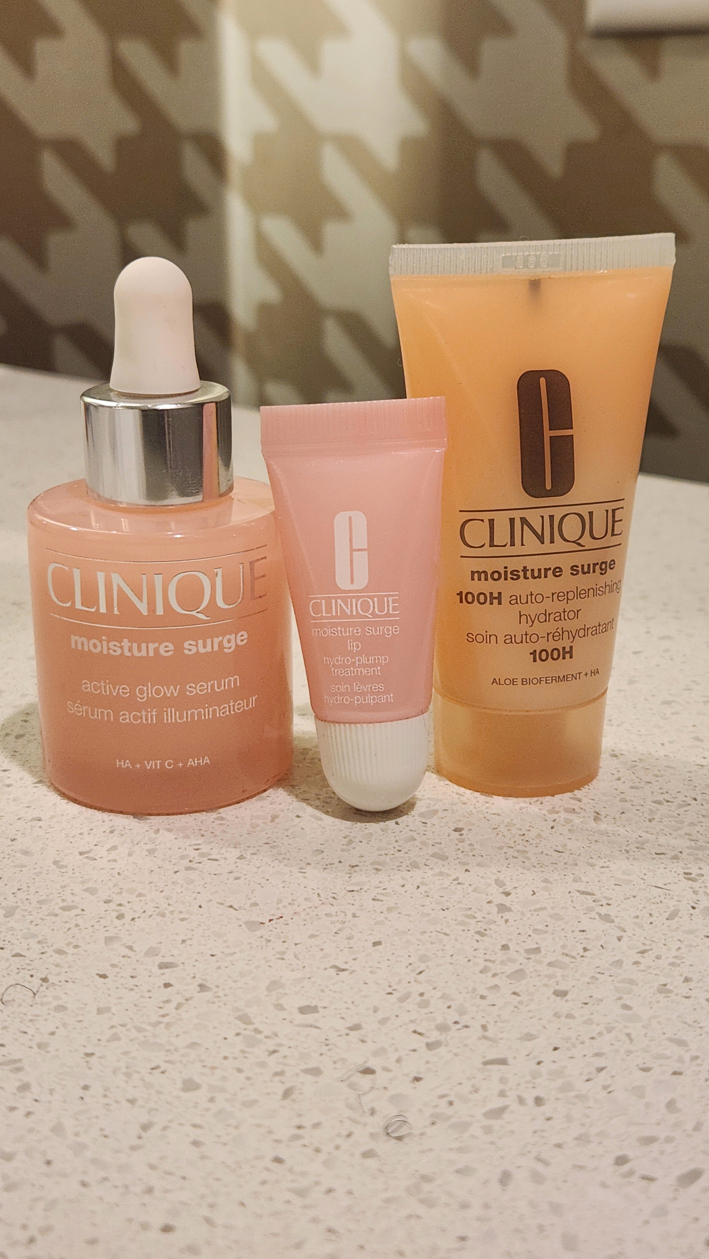 Nighttime skincare routine.  Travel size ready. Luv Clinique moisture surge- great formula that feel has amazing on my skin 

#LTKBeauty #LTKdayinmylife #LTKselfcare
