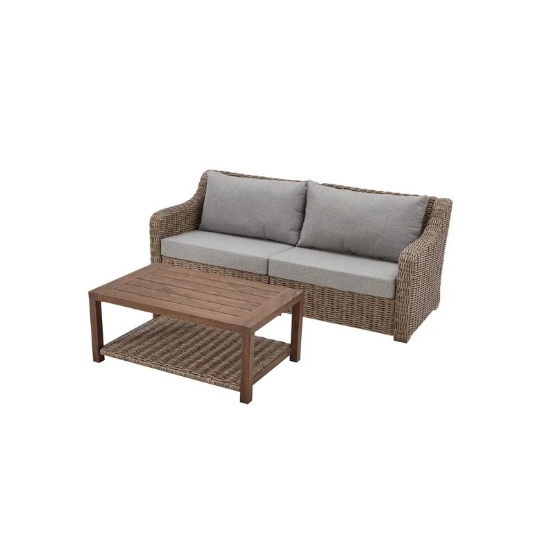 Better Homes & Gardens Bellamy 4 Piece Patio Conversation Set | Walmart (US)