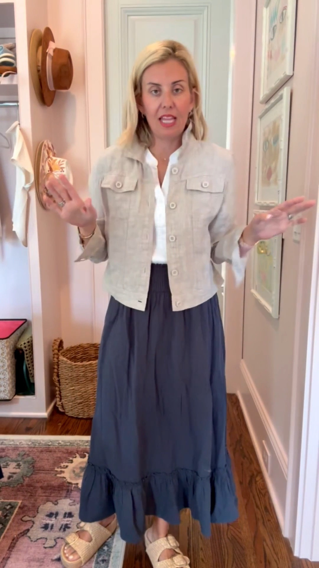 Oh the best selling gauze skirt and mixedmedia top! I mix and match these pieces with everything in my closet! 
Top, Skirt & Jacket - xs
Sandals - 8.5 (size up 1/2)

#LTKdayinmylife #LTKootd #LTKmomlife